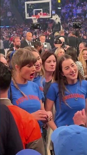 Taylor Swift ARRIVES to watch the NBA KNICKS GAME 4 FINALS