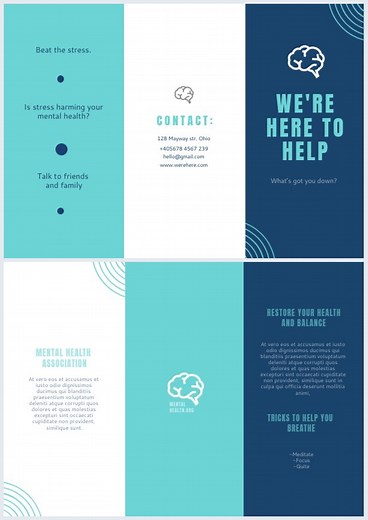Mental Health Brochure Template