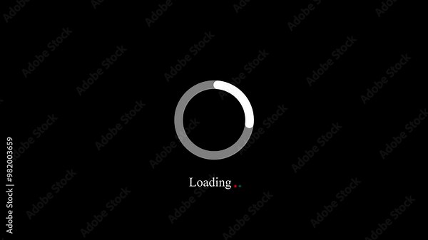 Loading wheel animation. loading icon animation. Loading Circle Video with Glow. Loading Animation on Transparent Background.