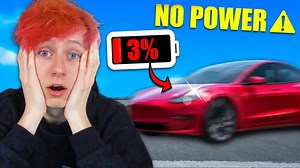0-60 Tesla speed test with very low battery!