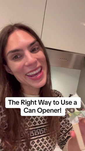 The right way to use a can opener! #fyp #kitchentips #canopener #kitchenhacks #homehacks #lifehacks