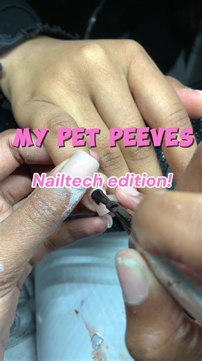 BTW MY COMMENTS AFTER STARTING THE PET PEEVES ARE SATIRICAL BUT THE ANNOYANCE IS VERY REAL What pet peeve was the worst?! #foryou #zyxcba #nailtech #relateable #fyp