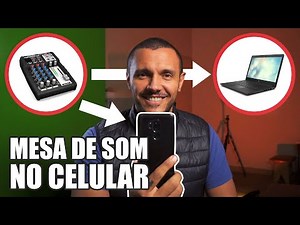 Como Ligar Mesa de Som no Celular/Notebook Para Fazer Lives!