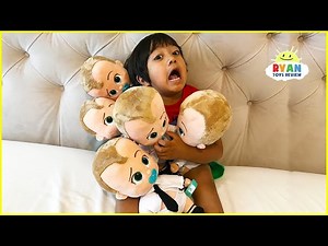 Escape the Babysitters with Ryan and Boss Baby!!! - Videos For Kids