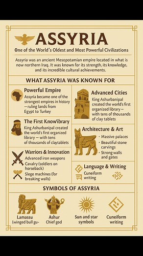 62K views · 655 reactions | What Assyria Was Known For ✔️ Powerful...