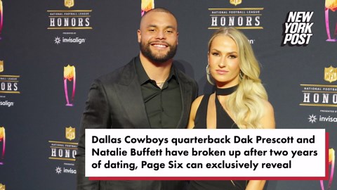 Dallas Cowboys quarterback Dak Prescott and Natalie Buffett have broken up