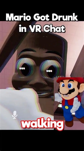 Mario Gets DRUNK in a VR Chat Bar! 😂🍄#vrchat #shorts #funny