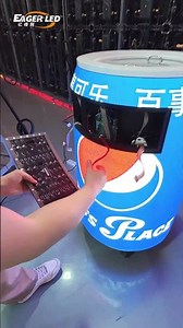 Install a flexible LED display screen.#eagerled #leddisplay #ledscreen #ledmodule