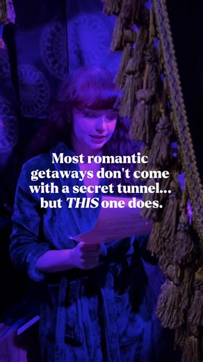 Romantic Adventure Getaways | A secret passage hidden tunnel hotel made just for couples? Yes, it’s real. If you love mystery, this Harry-Potter themed escape room hotel... | Instagram