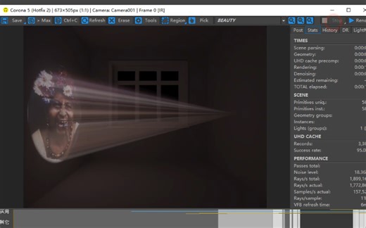 3Dmax投影仪体积光从零开始制作演示适用于vr和cr