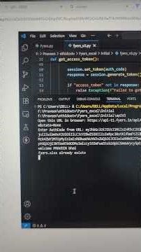 How to watch live market data in #Excel using #Python #fyers #api
