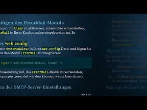 So senden Sie E-Mail-Benachrichtigungen von Elmah in ASP.NET