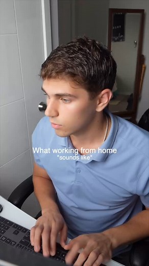 What working form home sounds like #asmr #officesounds #wfh #office #relatable #microsoftteams #microsoft #teams #satisfying | Reno James