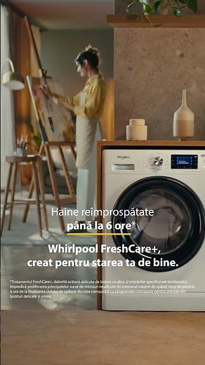 Mașina de spălat rufe Whirlpool FreshCare+ Steam