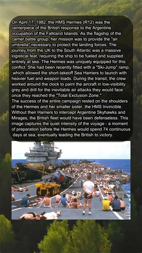 HMS HERMES AND THE 8,000-MILE VOYAGE ⚓