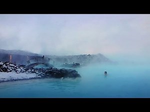 Blue Lagoon Iceland on a winterday