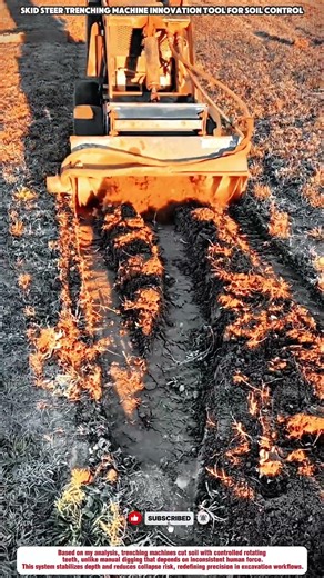 Skid Steer Trenching Machine innovation Tool for Soil Control