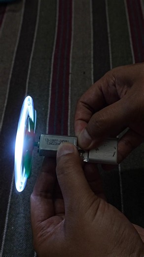 How to make high speed LED spinning wheel by dc motor and lipo battery | diy science project
