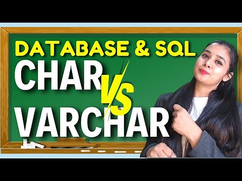 Database & SQL | Difference Between CHAR & VARCHAR | Class 12 CS/IP | #sql #mysql #class12ip
