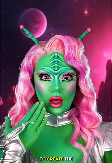 Ad retro futuristic alien 👽 How I created this look with the help of @Adobe