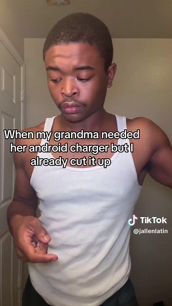 Grandma no you did not buy a charger yesterday that was a dream | cut up android charger