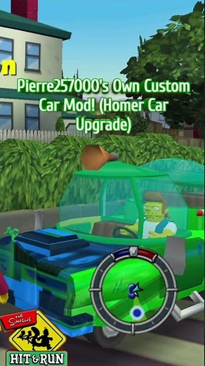 Custom Homer Car Mod in Simpsons Hit & Run! 🚗💥