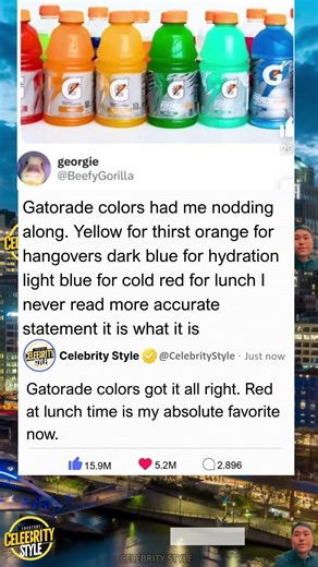 This Gatorade Color Chart Has People Saying It's the Most Accurate Thing Ever