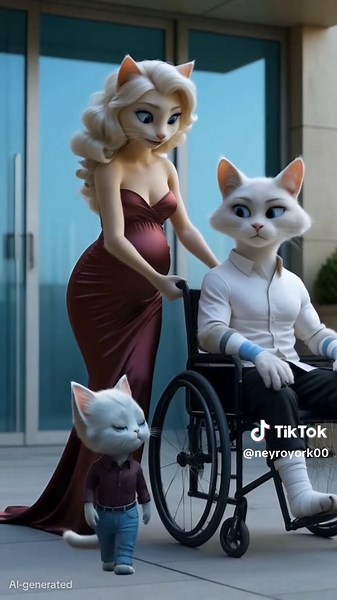 When tragedy strikes... Love keeps them together❤️🐱 #catstories #ai #catlover #fyt #tik_tok