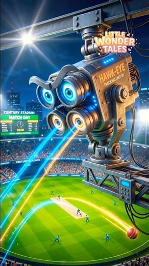 I saw everything Hawkeye 🎥 #ipl2026 #ipl #cricket #hawkeye #spidercam #shorts #animation #ytshorts