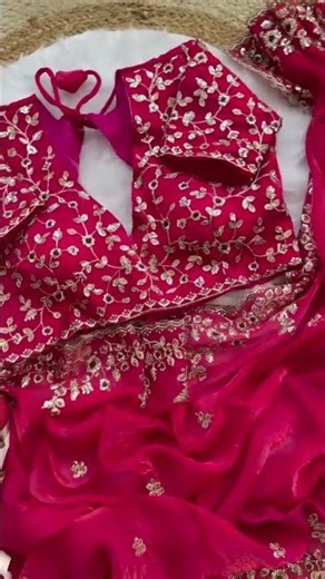 🎊price 1350 free shiip🎊saree with stitched blouse🎊WhatsApp 8825900423