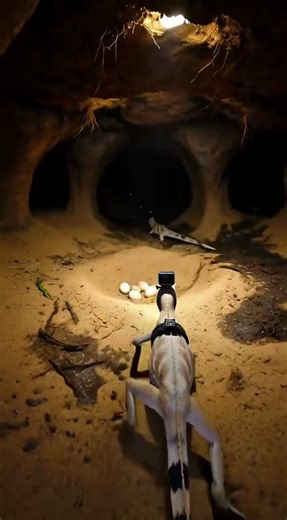 Zebra Tailed Lizard Sprints Into a Hidden Desert Burrow! 🦎🏜️ Wild Reptile POV Moment