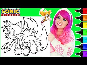 Coloring Tails from Sonic the Hedgehog Coloring Page | Ohuhu Art Markers