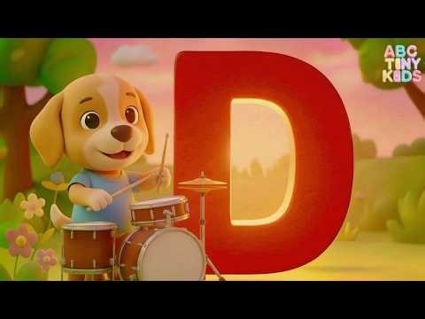 🎵 Learn the Letter D | ABC Song for Toddlers 🎵 Sing & Play with Cute 3D Animals! 🐶🦆🫏