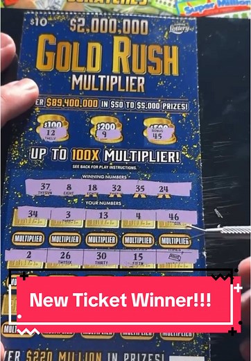 Exciting Win on New Scratch-Off Ticket!