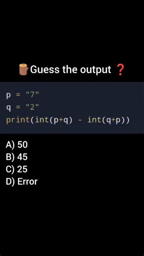 Coding with pikachu | Comment your answer 👉 ♥️Like ⏩ Share it with your friends 📌Save 🚀 Follow @codingwithpikachu_ #python #pythondaily #pythonforbegginers... | Instagram
