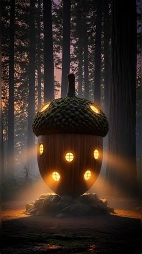 Transforming a Massive Acorn Into My Dream Forest Cabin! #TinyHome #Transformation #Woodworking