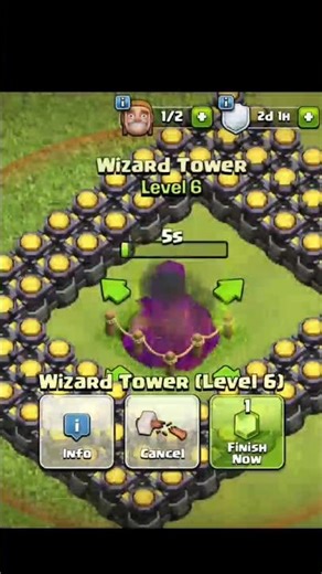 wizard tower upgrade level 1 to max | Clash of clan