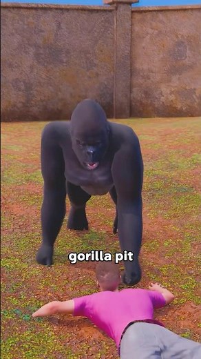 What To Do If Fall Into Gorilla Pit?🦍🤔