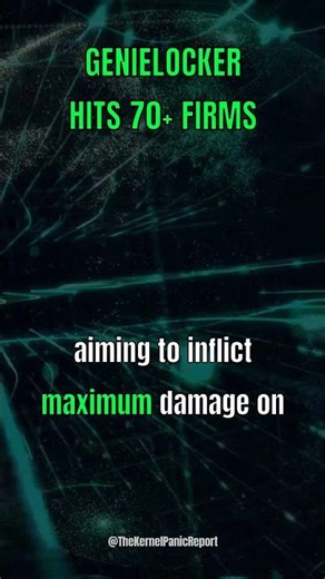 GenieLocker: 70+ Windows Ransomware Attacks Causing Service Disruption