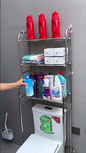 Over Toilet Storage Rack | Smart Bathroom Space-Saving Organizer 🚽✨