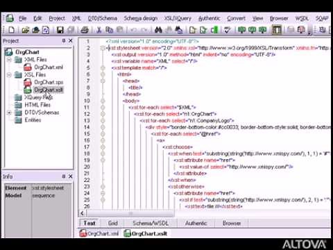 Edit, debug, and profile XSLT 1.0 and XSLT 2.0