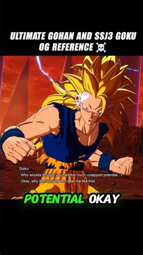Ultimate Gohan And Ssj3 Goku Og Reference 🤯 #crashout #ssj3goku #sparkingzero #dragonballz #dbz