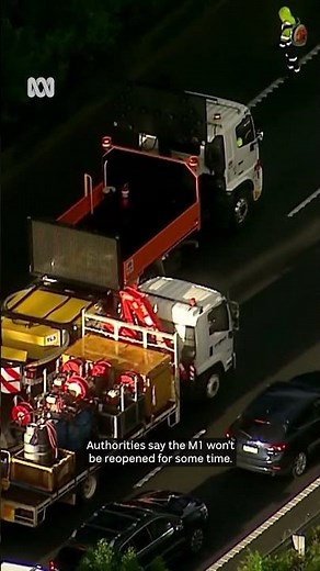 Hundreds of cars' tyres shredded on Sydney's M1 motorway | ABC NEWS