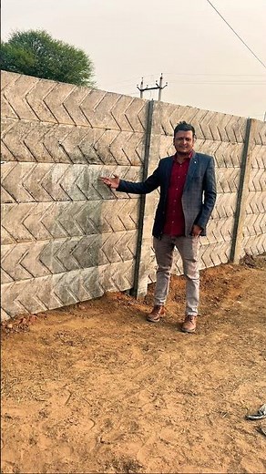 New design precast readymade compound boundary wall with installation#boundarywall