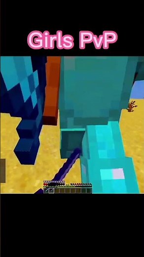 Boys PvP vs girls PvP in Minecraft #minecraft #viral #shorts