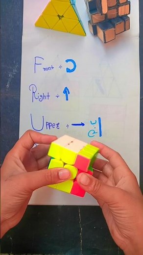 How to solve 3 by 3 Rubik's cube with algorithm new 😱😱😍#youtube #puzzle #rubikscube #cube #shorts