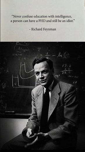 Richard Feynman's Brutal Truth About Intelligence