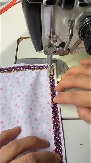 Sewing Tutorial Attaching Lace Trim and Turning Corners Cleanly #LaceStitching #SewingHacks