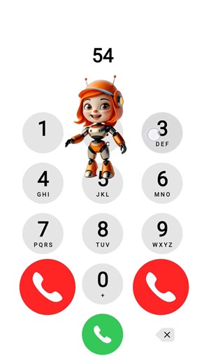 Rosie Robot Girl GIF Happy Motivation Do-Re-mi Tuku on iphone keypad 🤲🏻🎃📞#funny