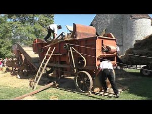Tracteur SFV & Batteuse Merlin à Provins